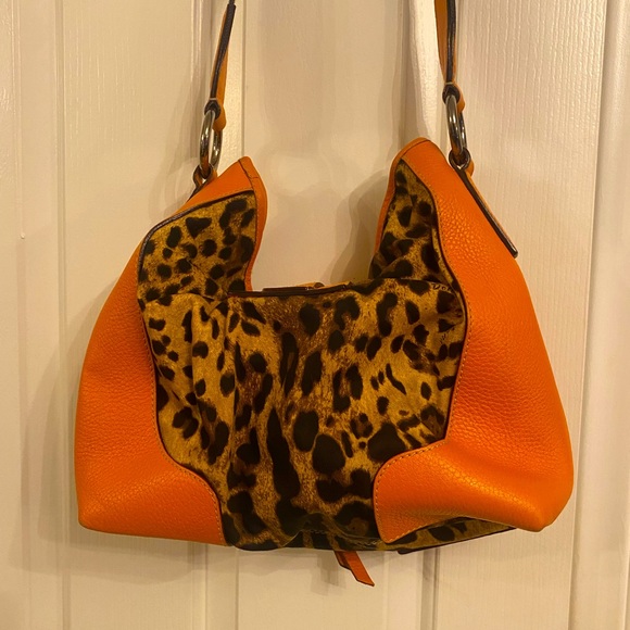 Dolce and Gabbana leopard with orange shoulder bag.🔥EUC - Picture 2 of 7